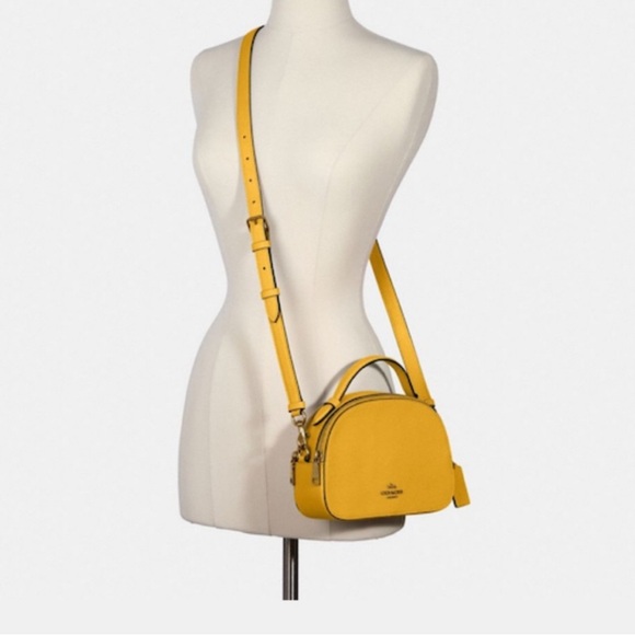 ✨COACH Gold Crossbody Bag ✨ - Picture 1 of 7